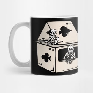 Card game skull Mug